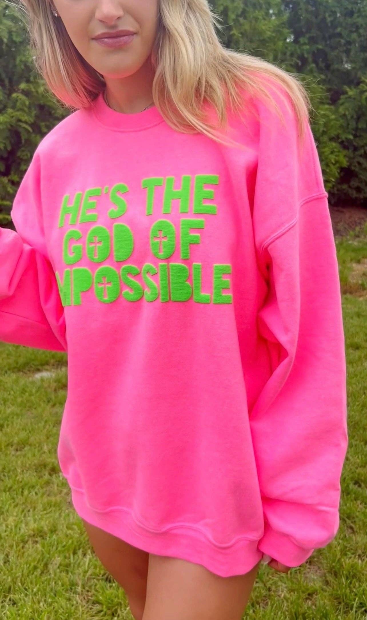 HE'S THE GOD SWEATSHIRT