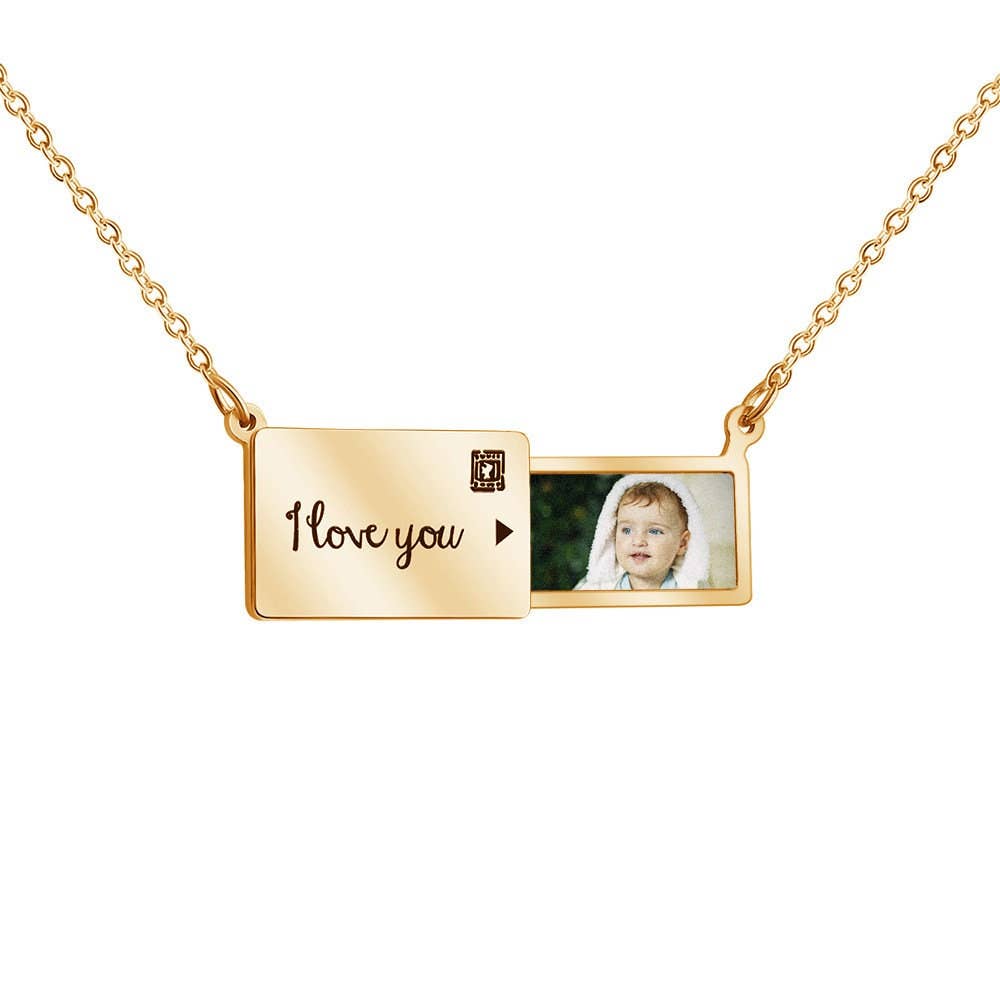 ENVELOPE PHOTO UNIQUE NECKLACE