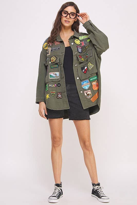 PLUS PATCH OVERSIZE JACKET