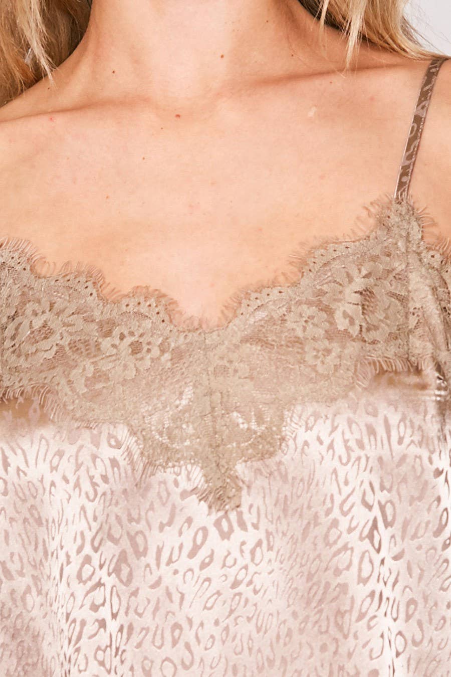 Leopard Lace Top
