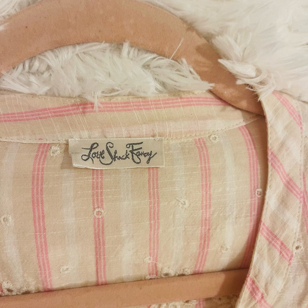 LoveShackFancy Pink Bubble Mini Skirt
