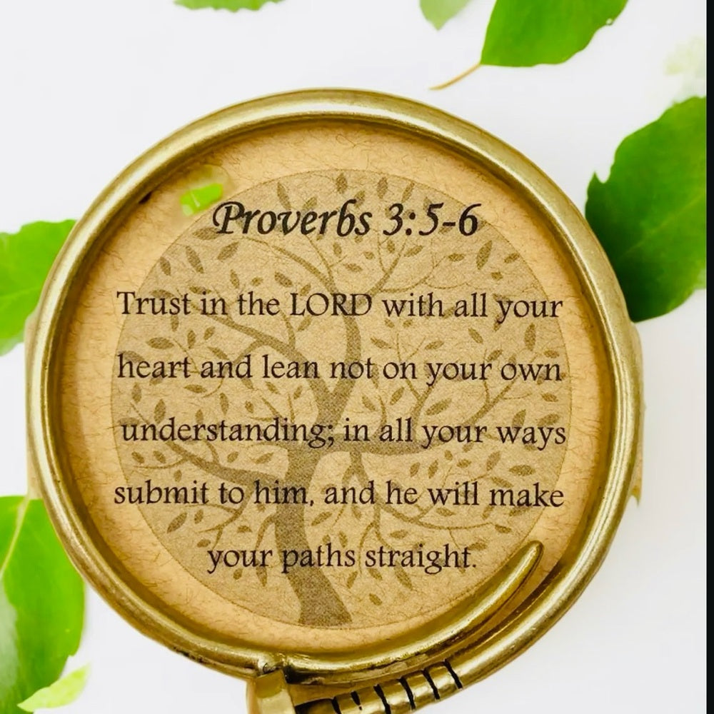 PROVERBS 3.5.6 Trust in the Lord with all your heart BRACELET/BANGLE