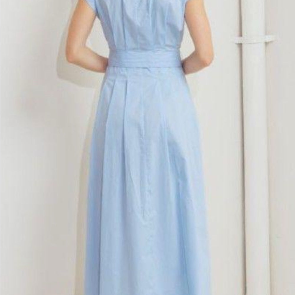 Elegant Blue Midi Dress