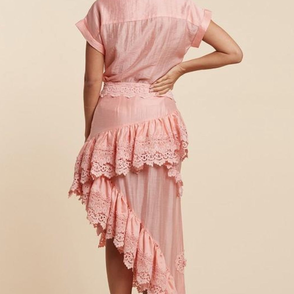 VICTORIAN Pink Lace Women set