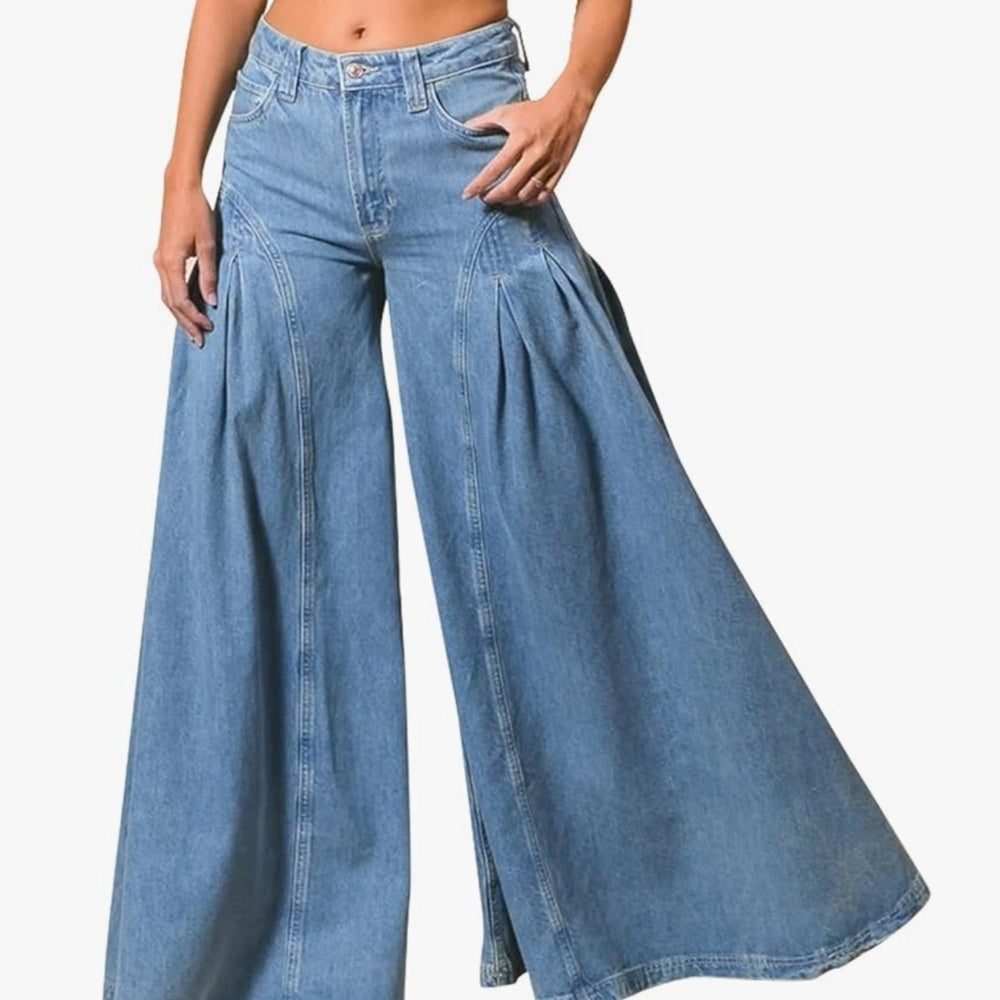 BLUE LAGUNE Flare High-Waisted Jeans