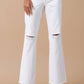High Rise White Denim