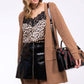 Lace Trim Leopard Top