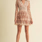 FLORAL LACE MINI DRESS