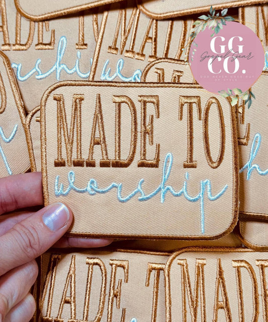 Ade to Worship Embroidered Patch