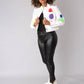 Multi-Color Studded Leather Jacket