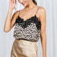 Lace Trim Leopard Top