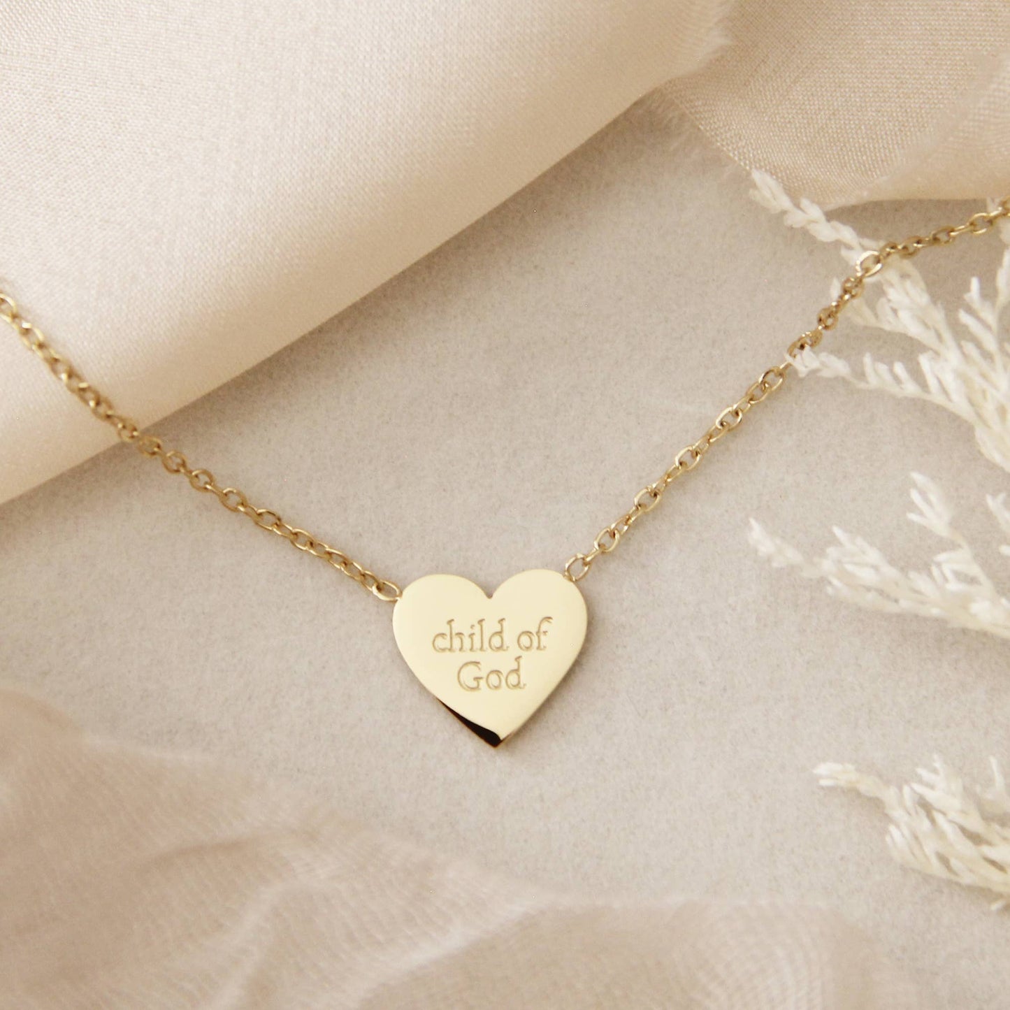 CHOSEN - CHILD OF GOD HEART NECKLACE