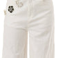 Embellished Pearl & Sequin Wide-Leg Pants