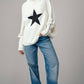 Oversized Star Stitch Sweater