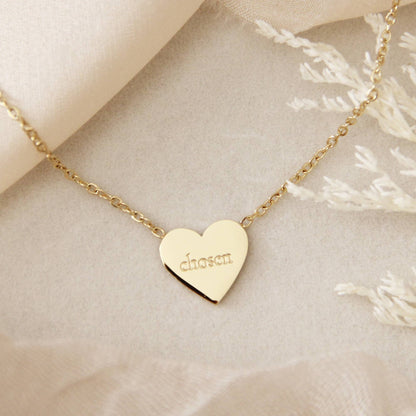 CHOSEN - CHILD OF GOD HEART NECKLACE