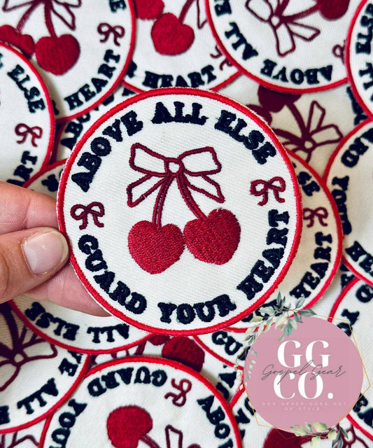 Guard Your Heart Embroidered Patch
