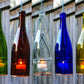 Glass Wine Bottle Hanging Lantern with Votive Candle Holder