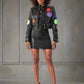 Multi-Color Studded Leather Jacket