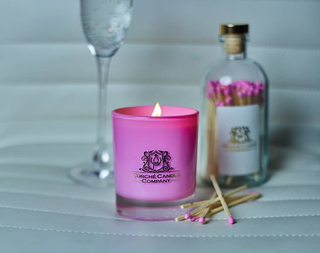 PINK CHAMPAGNE CANDLE