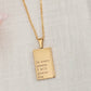 18KT GOLD IN EVERY SEASON I WILL PRAISE NECKLACE