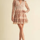 FLORAL LACE MINI DRESS