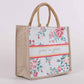 Woven Canvas Tote - Grow in Grace - Floral