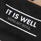 Jute Tote Bag - It Is Well