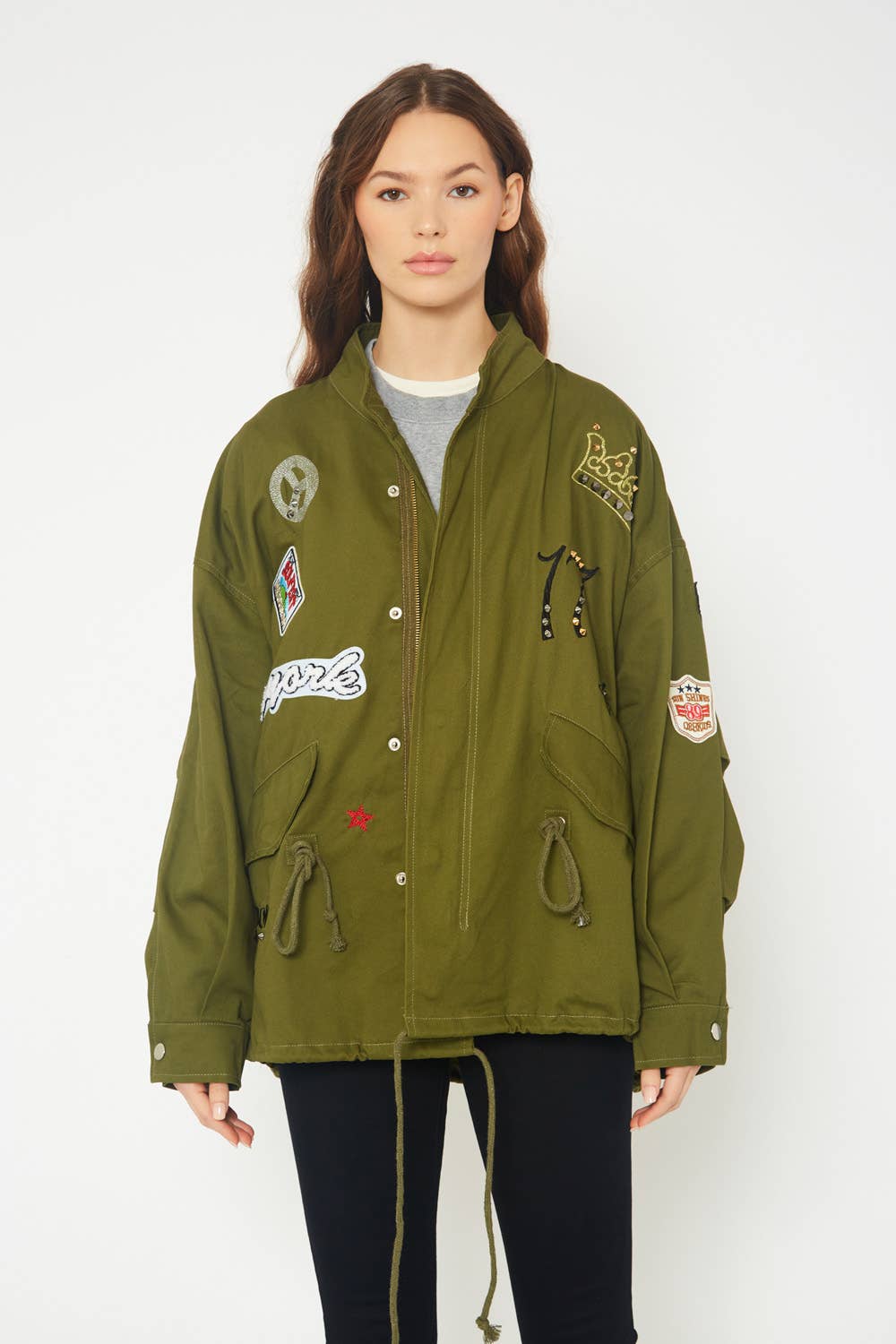 Trench Coat with Patches