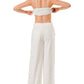 Embellished Pearl & Sequin Wide-Leg Pants