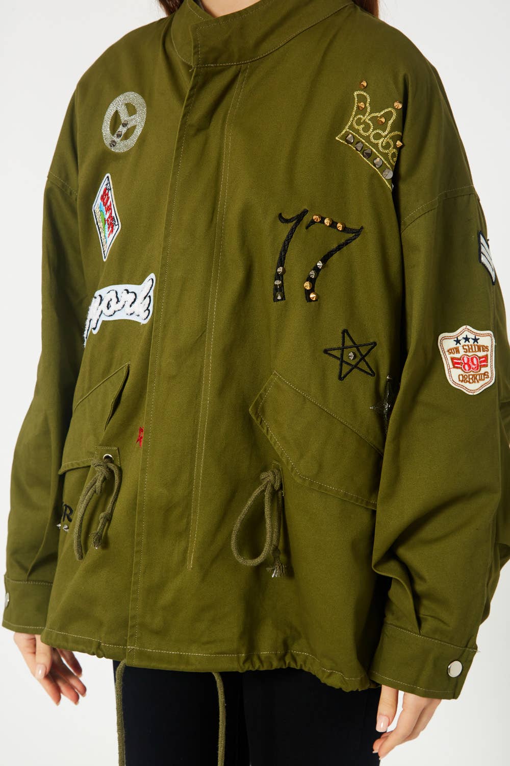 Trench Coat with Patches