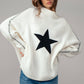 Oversized Star Stitch Sweater