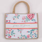 Woven Canvas Tote - Grow in Grace - Floral