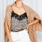 Lace Trim Leopard Top