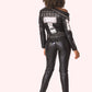 PARIS ASYMETRIC  VEGAN LEATHER JACKET