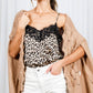 Lace Trim Leopard Top