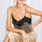 Lace Trim Leopard Top