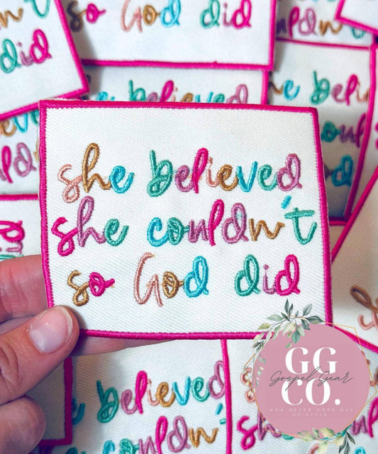God Did Embroidered Patch