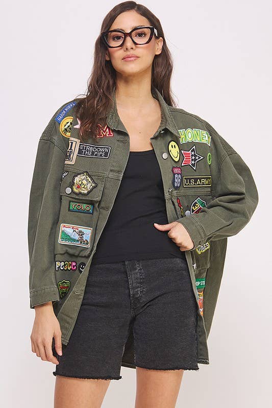 PLUS PATCH OVERSIZE JACKET