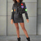 Multi-Color Studded Leather Jacket