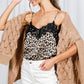 Lace Trim Leopard Top