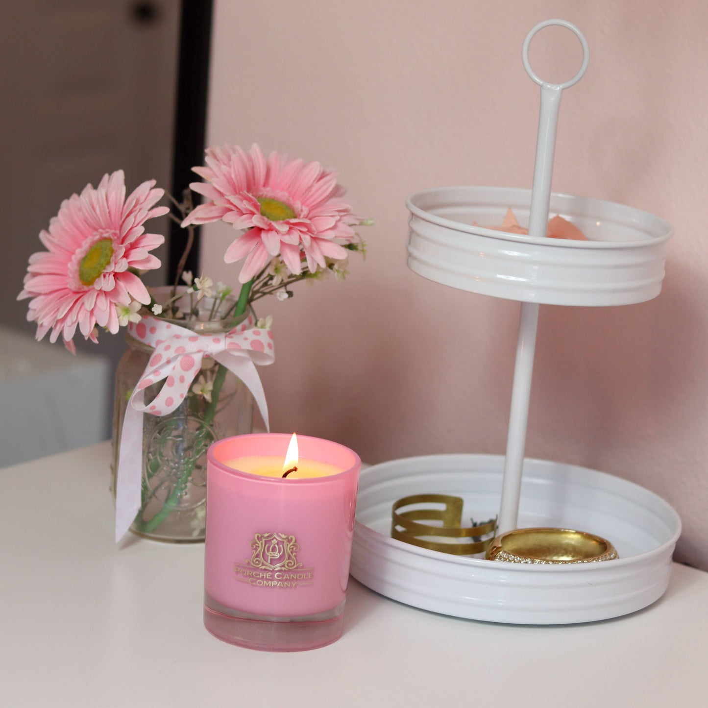 PINK CHAMPAGNE CANDLE