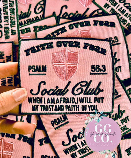 Faith Social Club Embroidered Patch