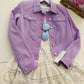 Calvin Klein Purple Jean Jacket Classic Design