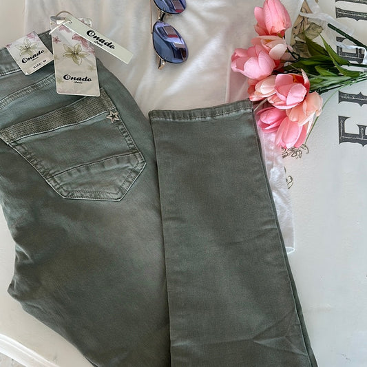 Women's Green Jeans