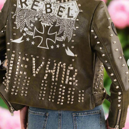 Studded unique design Jacket