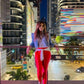 DYI Red Performance Leggings High-Waisted Stretch