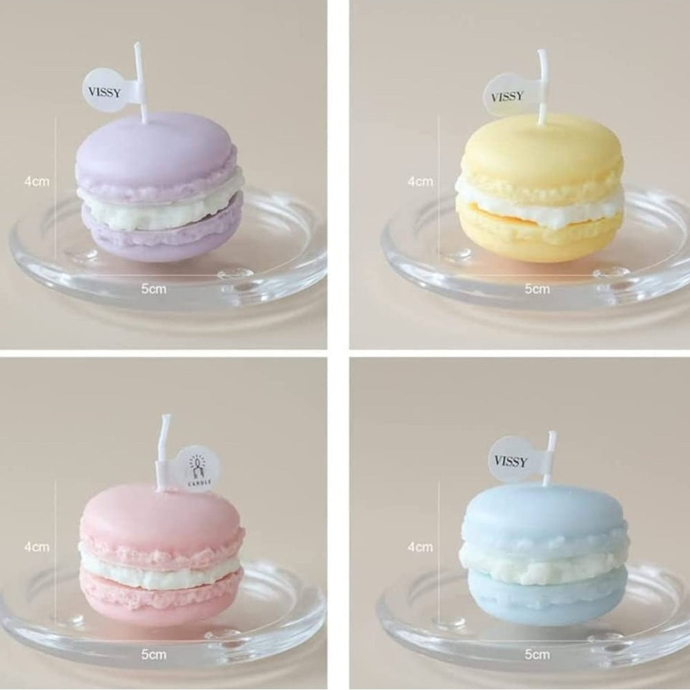 SETS OF 3 or  4 macaroon candles , beautiful colors and scents 🌸🌸💕💕💕
