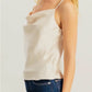COPY - COPY - Elegant Cream Cowl Neck Top
