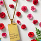 DAUGHTER OF THE KING necklace 18k gold plated 2 Corinthians 6.18