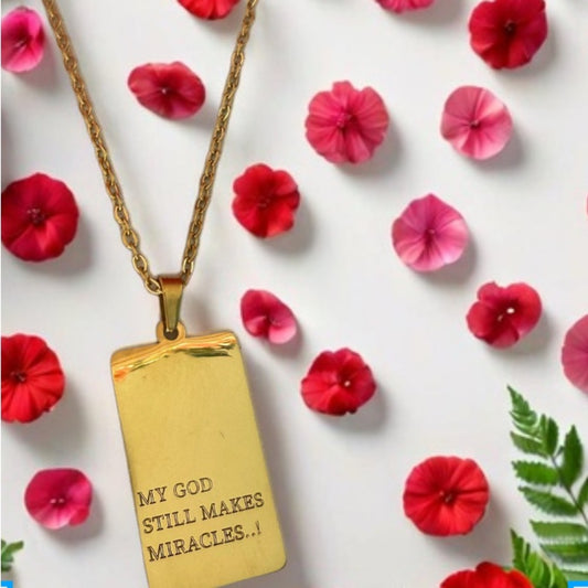DAUGHTER OF THE KING necklace 18k gold plated 2 Corinthians 6.18